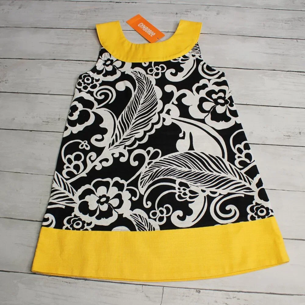Gymboree Vintage Girl's Dress Purse Size 4 Black Yellow Collection Lot